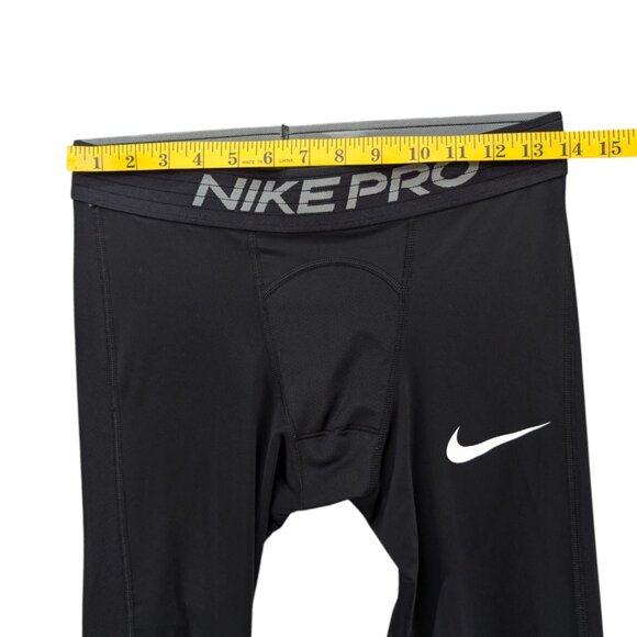 Nike Pro Compression Tight Pants Mens Black Athletic Base Layer Stretch Size M - Picture 6 of 9